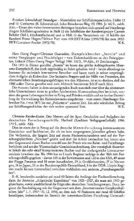 Prager, Hans Georg ; Ostersehlte, Christian :: Dampfeisbrecher "Stettin" und seine Vorgänger und Nachfolger, vom Eisbrechschlitten zu den Polar-Giganten : Lübeck, Prager, 1986