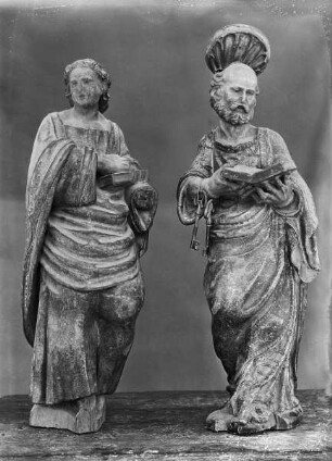 Hochaltar, Sockelgeschoss: Apostelfiguren