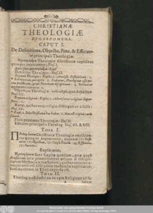Christianae Theologiae [...].