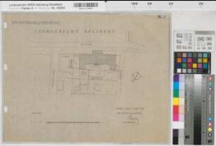Arnsberg, Landgericht, Lageplan, Draufsicht, Baubestandszeichnung
