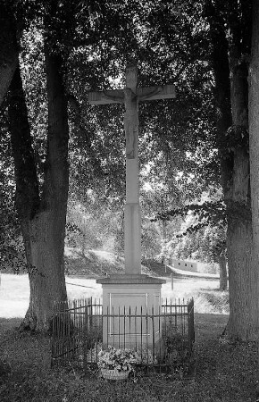 Wegekreuz (Wegekreuz); Nüsttal, Am Kirchrain (Allmuser Straße)