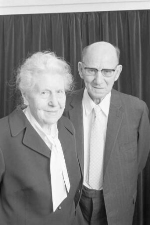 Diamanthochzeit der Eheleute Wilhelm und Maria Schenkel aus der Gudrunstraße
