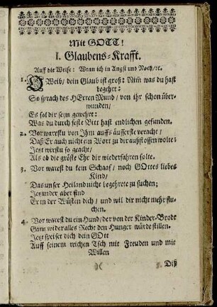 Glaubens-Krafft.