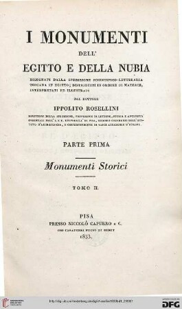 Band 1,2: I monumenti dell'Egitto e della Nubia: Monumenti storici