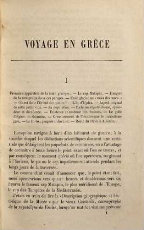 Trois années en Grèce