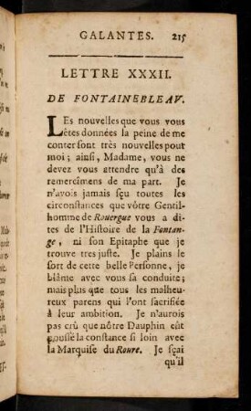 215-235, Lettre XXXII.