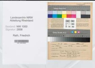 Entnazifizierung Friedrich Rath, geb. 24.02.1896 (Oberschulrat)