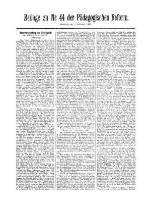 Plenarversammlung der Schulsynode : (Fortsetzung) ; (Schluß folgt) ; Beilage zu Nr. 44 der Pädagogischen Reform
