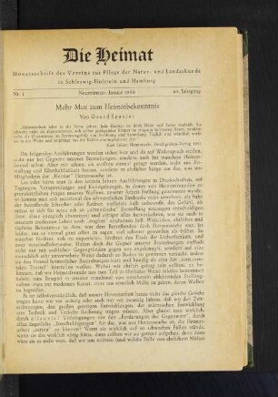 Mehr Mut zum Heimatbekenntnis