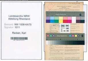 Entnazifizierung Karl Recken , geb. 15.07.1906 (Arzt)