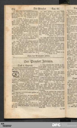 Der Prophet Jeremia.