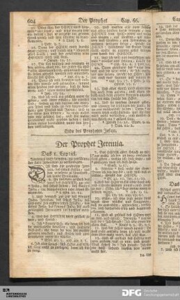 Der Prophet Jeremia.