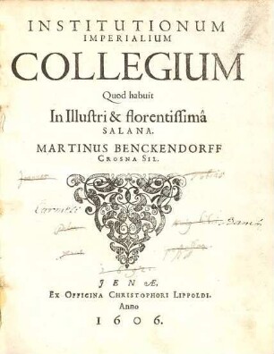Institutionum Imperialium Collegium