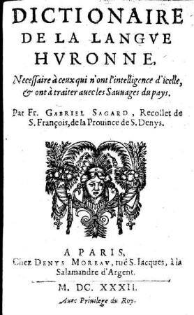 Dictionnaire de la langue Huronne