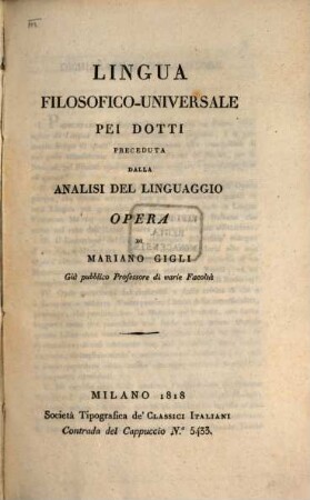 Lingua filosofico-universale dei dotti