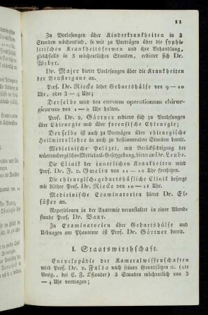 11-12, I. Staatswirthschaft