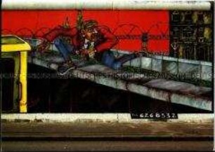 Gemälde von Gabriel Heimler an der East Side Gallery