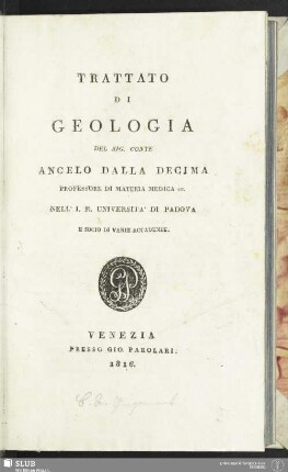 Trattato Di Geologia