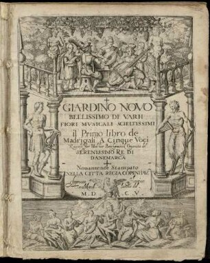 Giardino novo ... il primo libro de madrigali a cinque voci. Canto