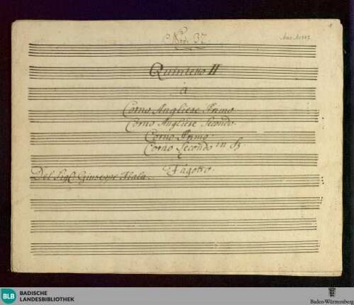 Quintets - Don Mus.Ms. 447 : cor inglese (2), cor (2), fag; B|b; ReiF 5.53