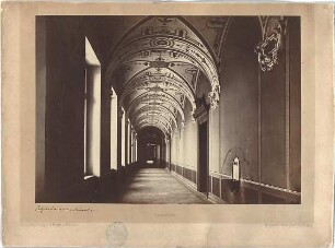 Neureuther, Gottfried von; München; Königlich - Bayerische Polytechnische Schule (TU) - Hauptbau - Korridor