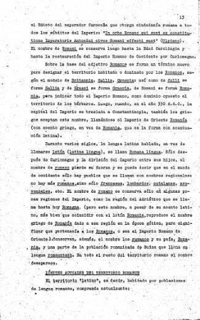 13-15, Límites Actuales del Territorio Romance