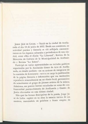 [Biografía de] Jorge José De Leliss