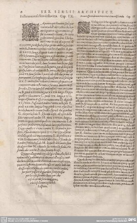 Della nona casa fuoro della citta. Cap. IX.