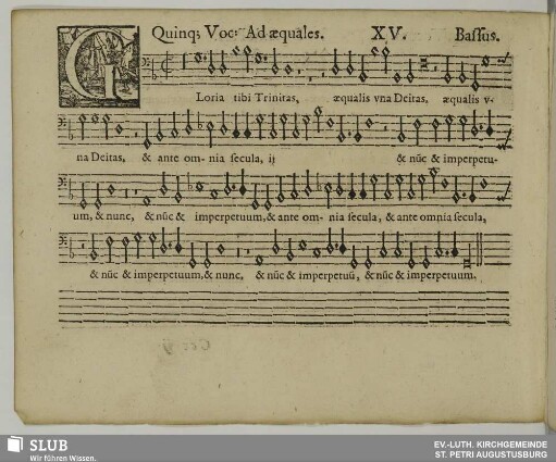 XV. Gloria tibi Trinitas