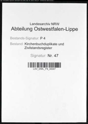 Zivilstandsregister der Munizipalität Castrop (G 1812). (Gemeinde: Castrop)