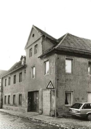 Belgern, Lindenstraße 4. Wohnhaus (1801/1850). Straßenanischt