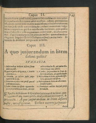 Caput III. A quo iusiurandum in litem deferri possit?