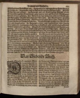 Das Siebende Buch.