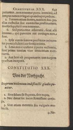 Constitutio XXX.