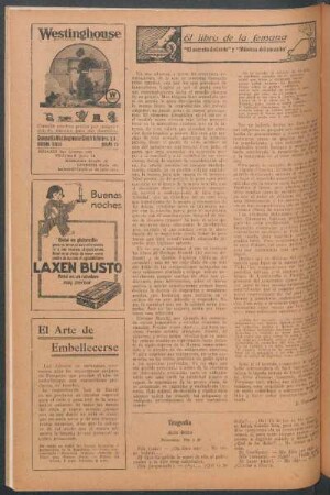 El libro de la semana : "El secreto doliente" y "Músicas del corazón"