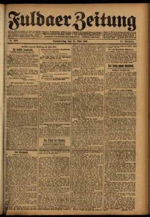 Ausgabe vom Donnerstag, den 11. Mai 1916.