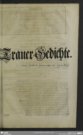 Trauer-Gedichte