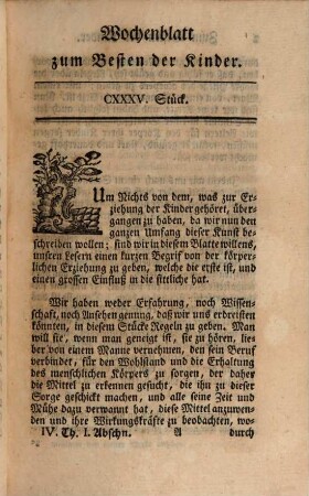 Wochenblatt zum Besten der Kinder. 4,1. 1768