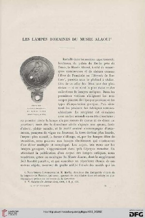 4. Pér. 2.1909: Les lampes romaines du musée Alaoui