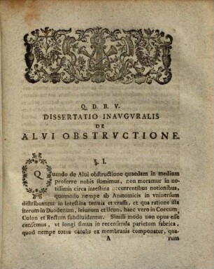 Diss. inaug. med. de alvi obstructione