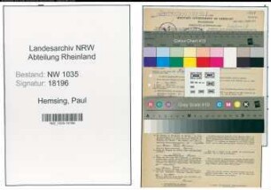Entnazifizierung Paul Hemsing , geb. 16.02.1897 (Steiger)