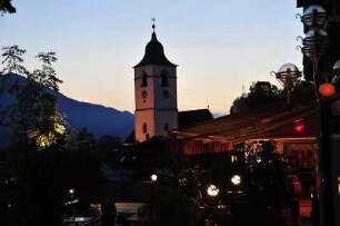 Abenddämmerung in Sankt Wolfgang : Abendansicht in Sankt Wolfgang am Wolfgangsee im Salzkammergut 2008