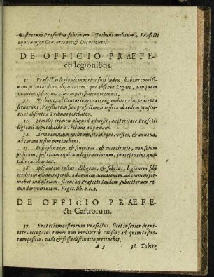 De Officio Praefecti Castrorum