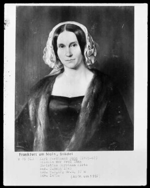 Bildnis der Frau Anna Christina Dorothea Klotz