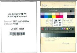 Entnazifizierung Josef Dorsch, geb. 12.11.1914 ()