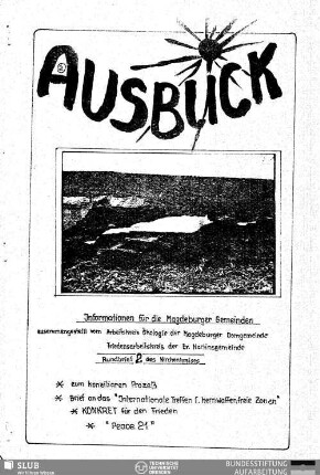 [1.]1988: Ausblick : Informationen für die Magdeburger Gemeinden