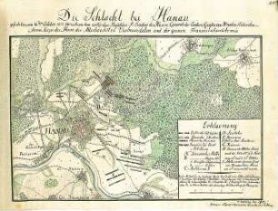 WHK 33 Krieg mit Frankreich 1792-1805: Plan der Schlacht bei Hanau, 30. Oktober 1813