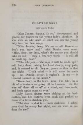 Chapter XXXI. Lady Jane's toilet