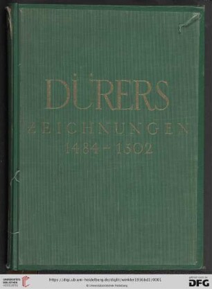 Band 1: Die Zeichnungen Albrecht Dürers: 1484-1502