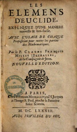 Les elemens d'Euclide